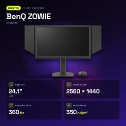 Monitor gaming BenQ ZOWIE 24,1 pulgadas 360Hz QHD Fast TN Negro XQ2566X - características, 360 Hz