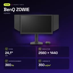 Monitor gaming BenQ ZOWIE 24,1 pulgadas 360Hz QHD Fast TN Negro XQ2566X - características, 350 cd/m²