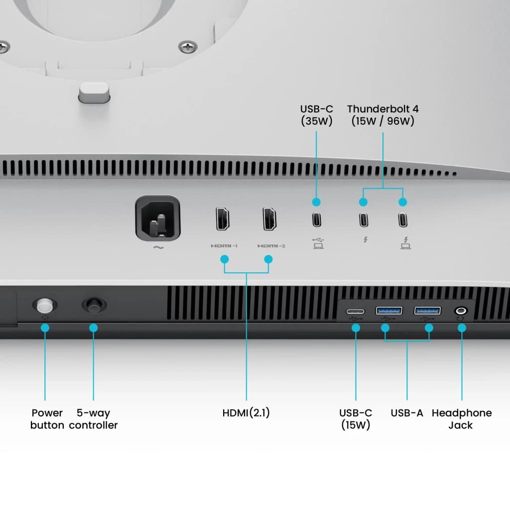 Moniteur BenQ MA270S 27 pouces 5K IPS 70Hz 5 ms Blanc - HDMI 2.1, USB-C, Thunderbolt 4, USB-A