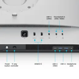Moniteur BenQ MA270S 27 pouces 5K IPS 70Hz 5 ms Blanc - HDMI 2.1, USB-C, Thunderbolt 4, USB-A