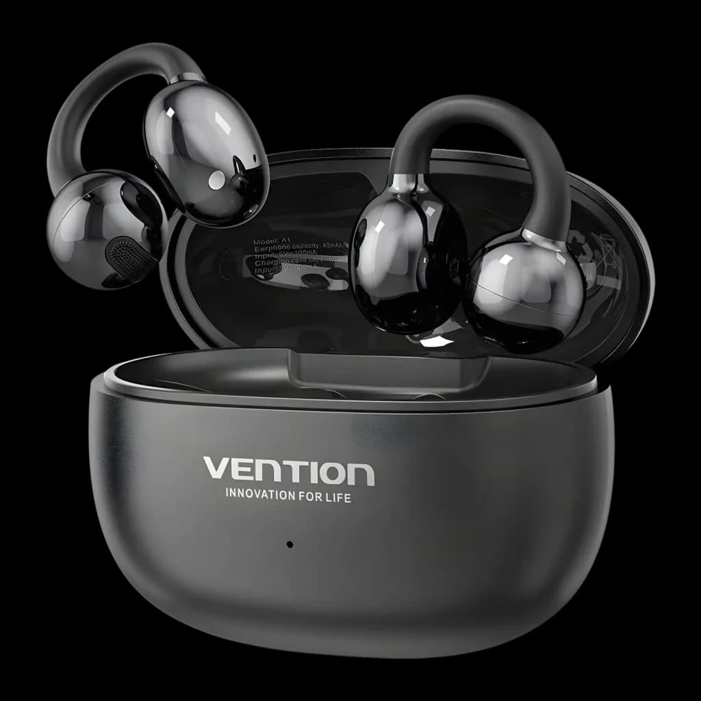 Auscultadores Vention Echo Clip A1 Open-Ear Bluetooth 5.4 25h Preto