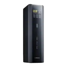 Power Bank Cuktech 20000mAh Noir 210W 2x USB-C + USB-A Charge Rapide PB200U - écran LED affichant 100% batterie