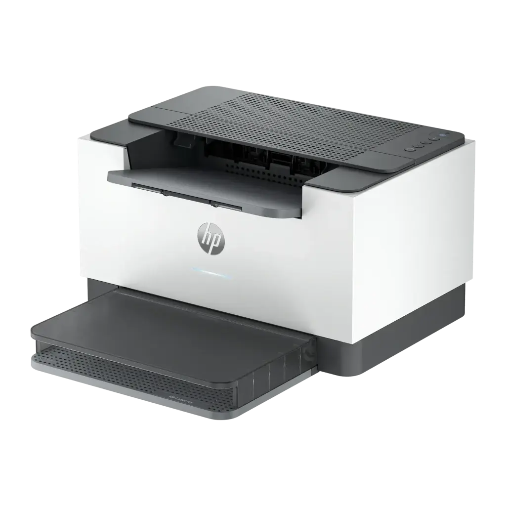 Imprimante laser HP LaserJet M207dw Monochrome WiFi Recto-verso Gris - bac à papier ouvert et capot