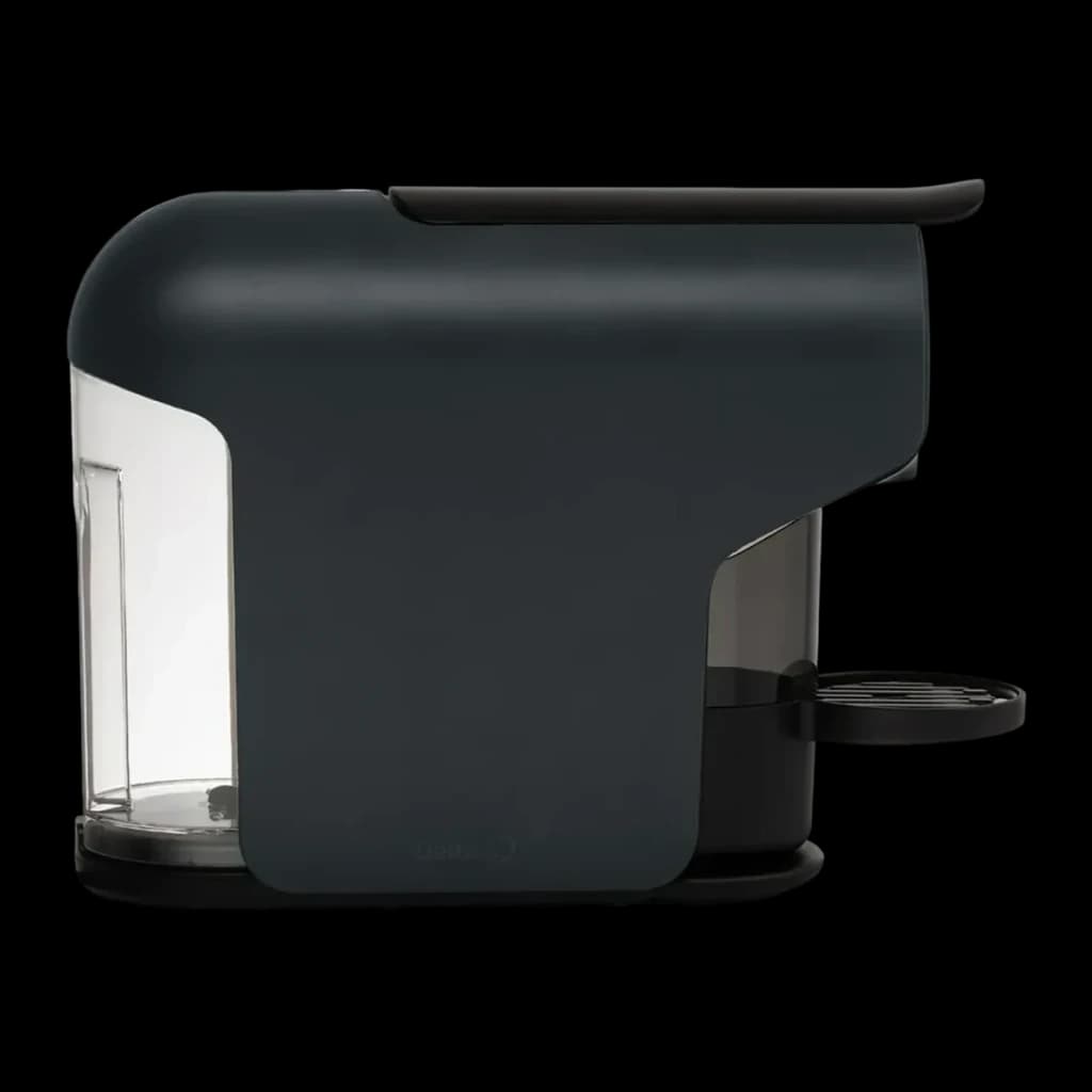 Máquina de cápsulas Delta Q Quick 0,8L 1200W Preto - depósito de água transparente e bandeja preta visíveis
