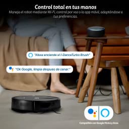 Robot aspirateur Grunkel I-Dancer Turbobrush Noir Laveur de sols 5000Pa 45W 120min - compatible Google Home et Alexa