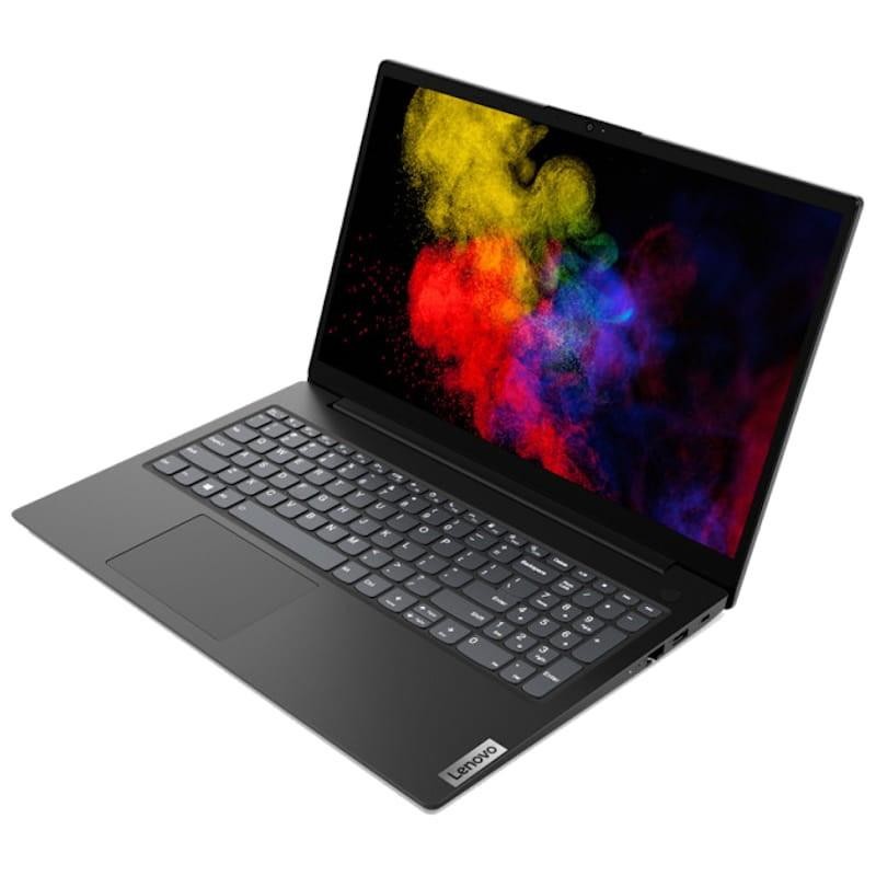 Ordinateur portable Lenovo V15 15,6 pouces Full HD, châssis gris, clavier chiclet avec pavé numérique, écran bord fin affichant éclats de couleur vibrants - Ítem