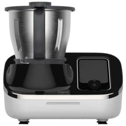 Tokit Omni Cook - Robot de cuisine - Descellé avec bol inox brossé, base blanche et noire, écran tactile latéral et bouton rotatif ergonomique