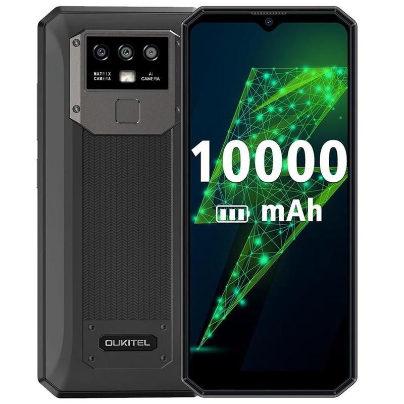 Oukitel K15 Plus 4GB/32GB Negro Desprecintado con batería 10000 mAh, pantalla con notch en V, triple cámara trasera y diseño robusto con textura - Ítem