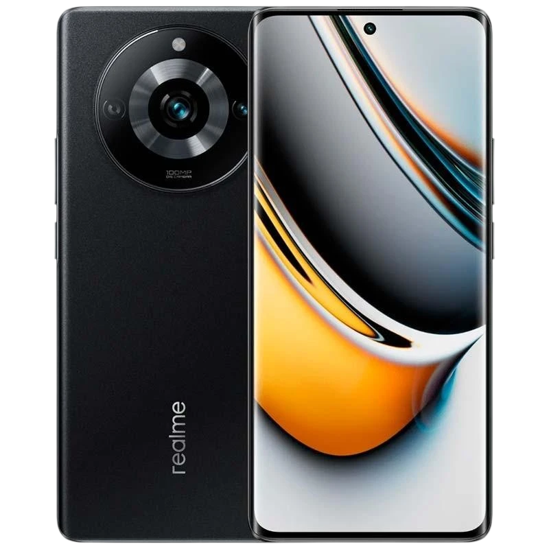 Realme 11 Pro 5G 8 GB 256 GB Preto Sem Celo com tela curva ampla, câmera traseira circular destacada e acabamento fosco elegante - Item