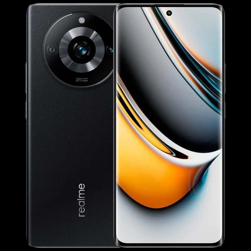Realme 11 Pro 5G 8 GB 256 GB Preto Sem Celo com tela curva ampla, câmera traseira circular destacada e acabamento fosco elegante