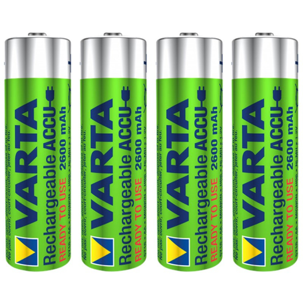 Pack 4x Pilhas Recarregáveis Varta AA ACCU Power 2600 mAh NiMH - Item2