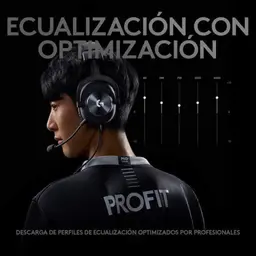 Logitech G Pro X Gaming 7.1 - Auscultadores Gaming - Equalizaçâo
