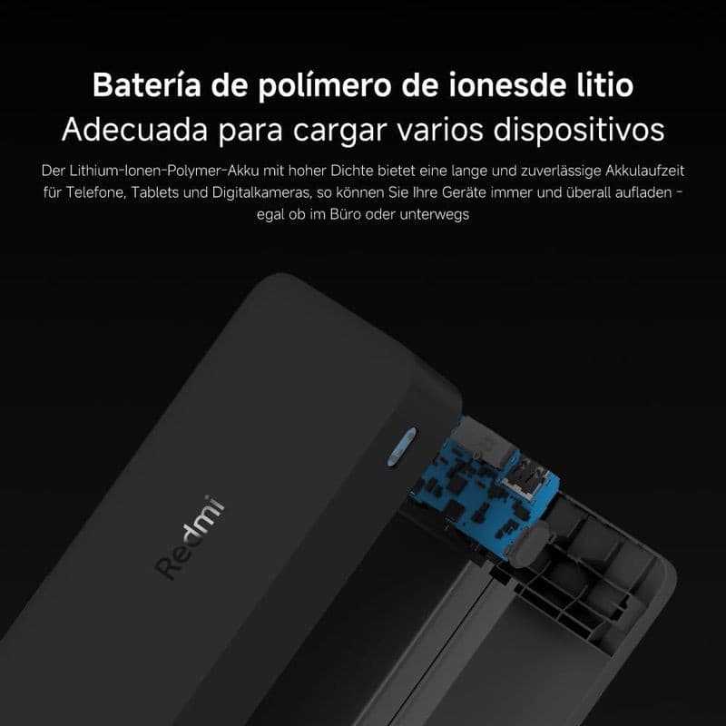 Bateria de Xiaomi Redmi Power Bank 20000 mAh