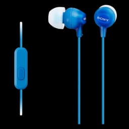 Sony MDR-EX15AP na cor azul com microfone