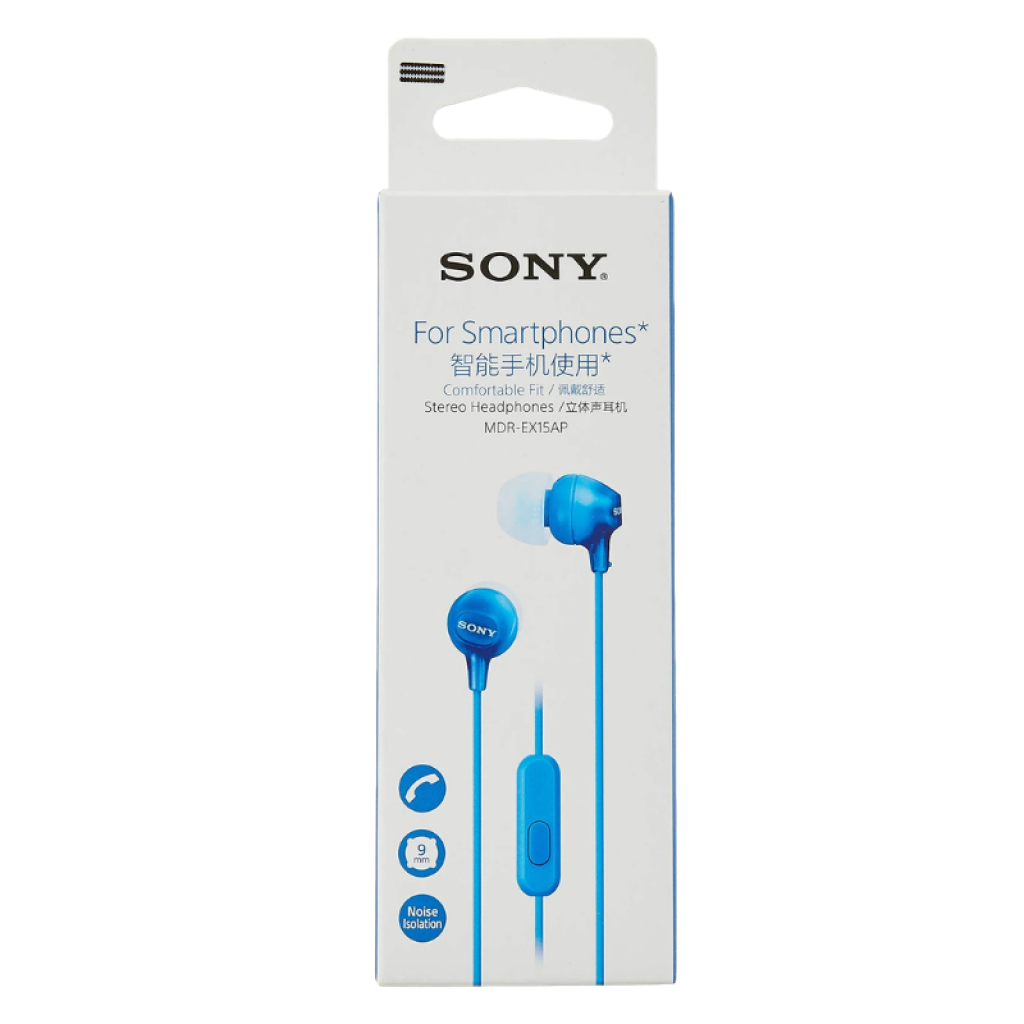 Sony MDR-EX15AP Auriculares con Micrófono Azul - Ítem3