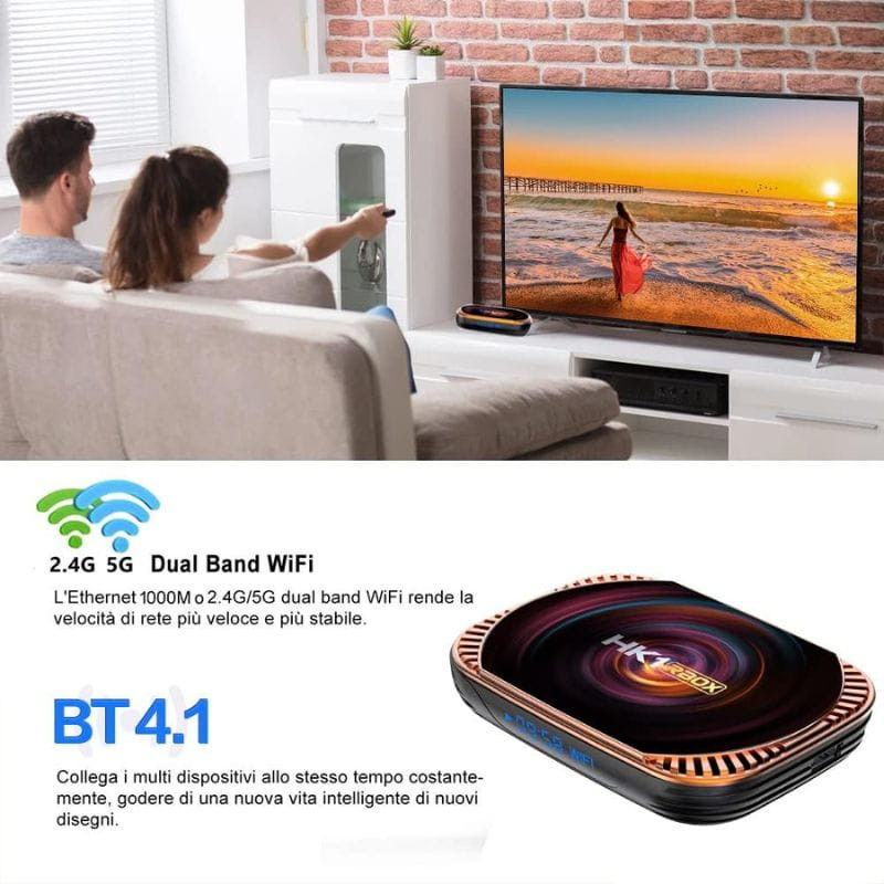 HK1 RBox X4 S905X4 4GB/32GB/5G Android 11 - Android TV - Ítem4