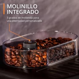 Krups EA8105 máquina de café expresso super automática 1,6 L com moedor integrado, 3 níveis de moagem e reservatório transparente de grãos
