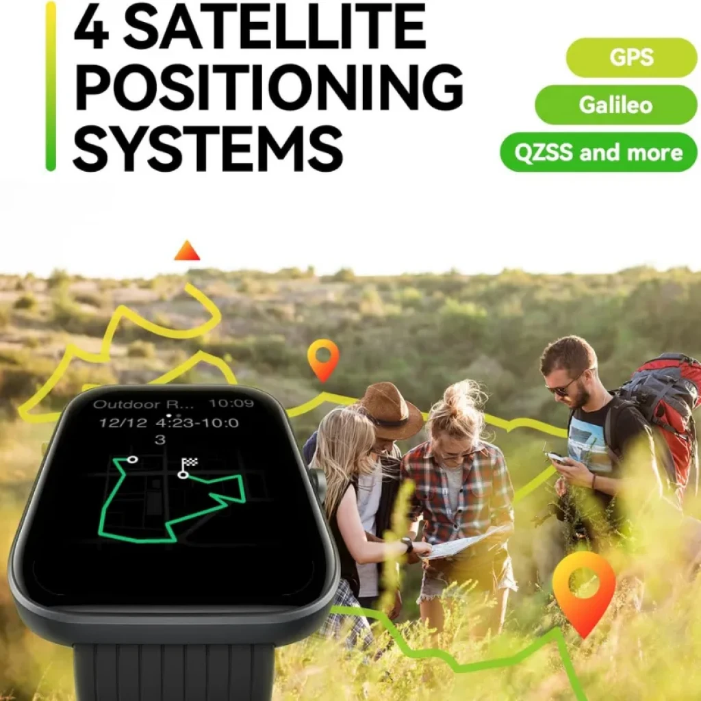 Amazfit Bip 3 Pro Rosa Desprecintado com caixa retangular, tela colorida com mostrador terra, pulseira silicone rosa ajustável e botão lateral único - Item6