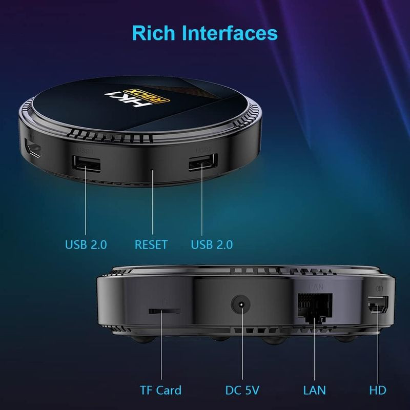 HK1 RBox H8 H618 4GB/32GB Wifi 6 Bluetooth Android 12 - Android TV - Item8
