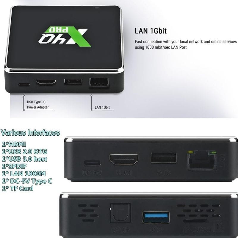 UGOOS X4Q Pro S905X4 4 GB/32GB Dual Wifi Bluetooth Android 11 - Android TV - Item3