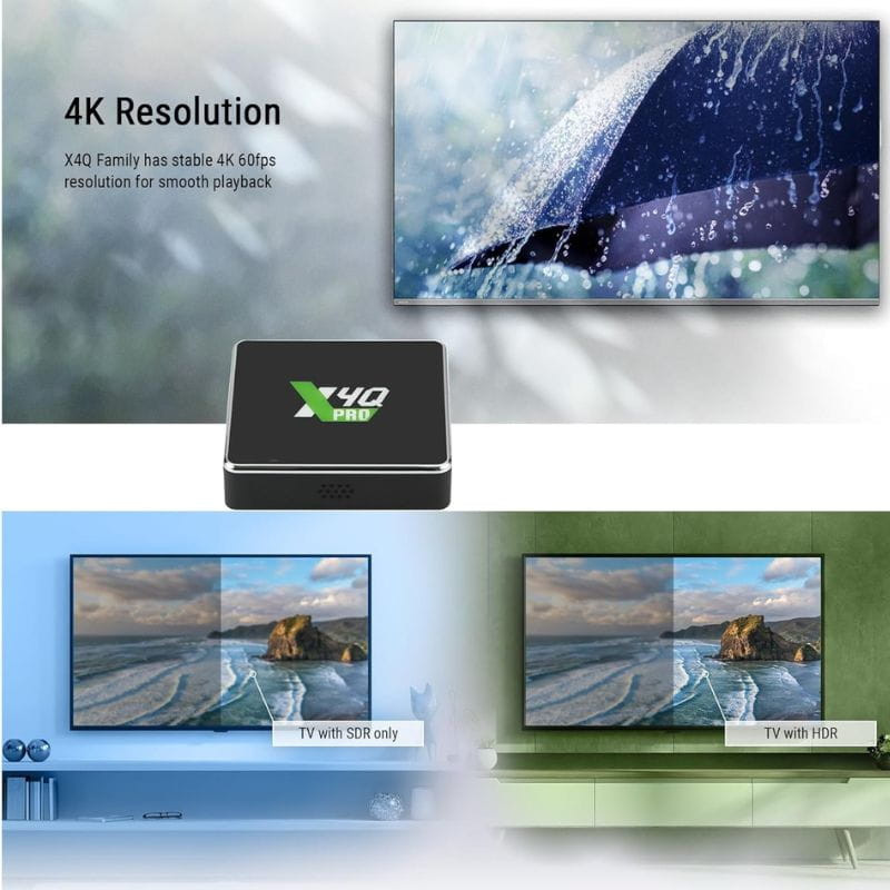 UGOOS X4Q Pro S905X4 4 GB/32GB Dual Wifi Bluetooth Android 11 - Android TV - Item2