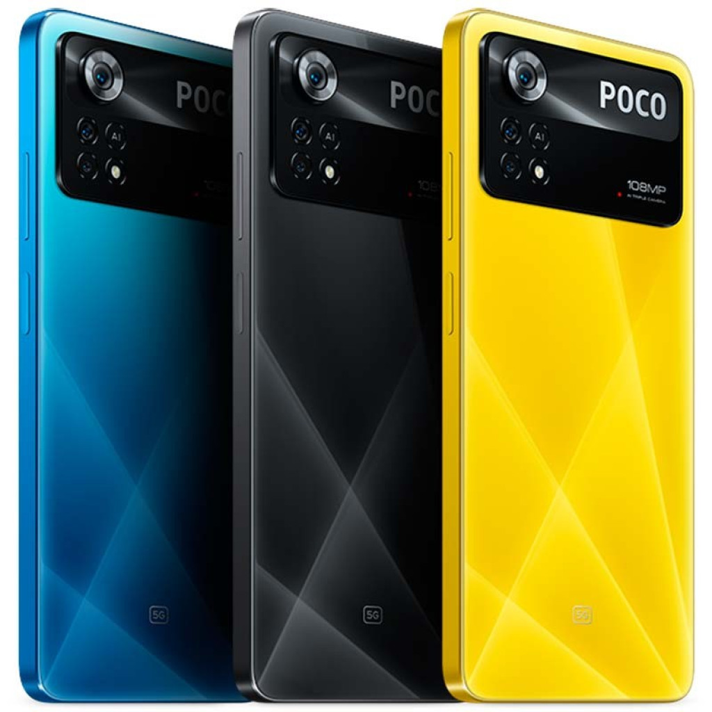 Xiaomi Poco X4 Pro 5G 6 GB 128 GB Azul Sem Celo com traseira azul facetada, módulo triplo de câmeras e tela quase sem bordas com furo central - Item2