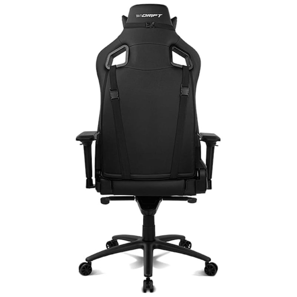 Drift DR500 Silla Gaming Negra Desprecintado con respaldo alto, cojines lumbar y cervical, reposabrazos 4D, base robusta con ruedas, acabado negro mate - Ítem1