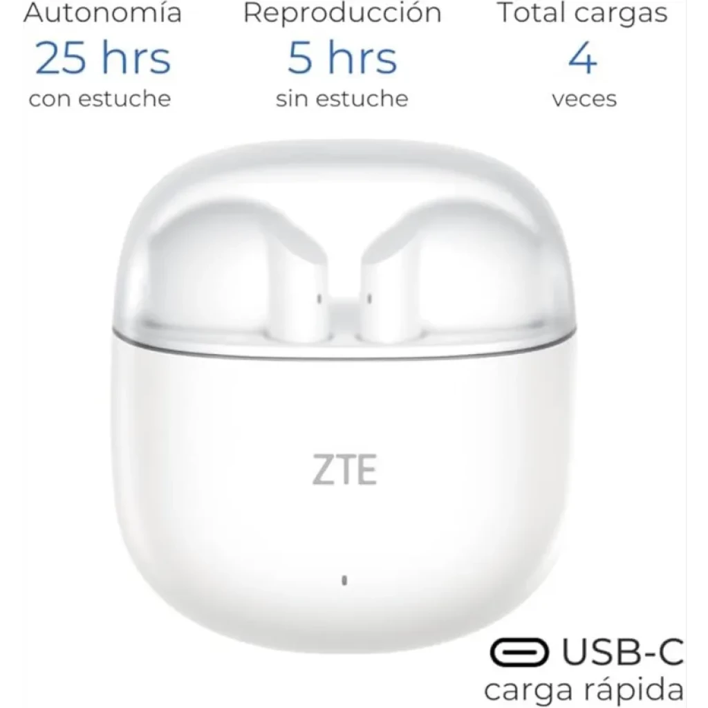 ZTE Buds 2 Blanco - Auriculares Bluetooth - Ítem2