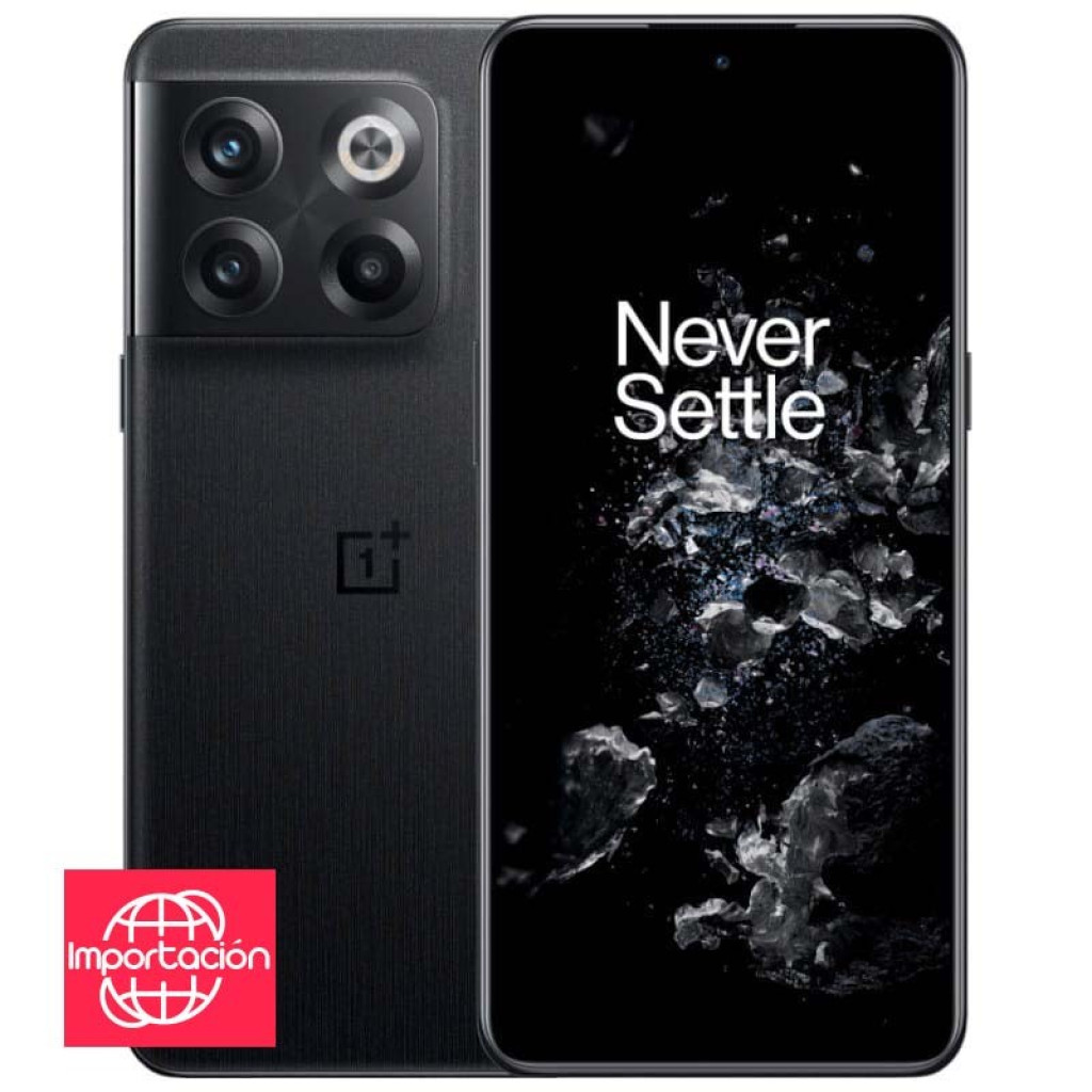 Oneplus Ace Pro 5G preto com tela cheia e bordas finas, câmera traseira quádrupla em módulo quadrado, acabamento escovado. Versão 16 GB 256 GB Importado - Item4