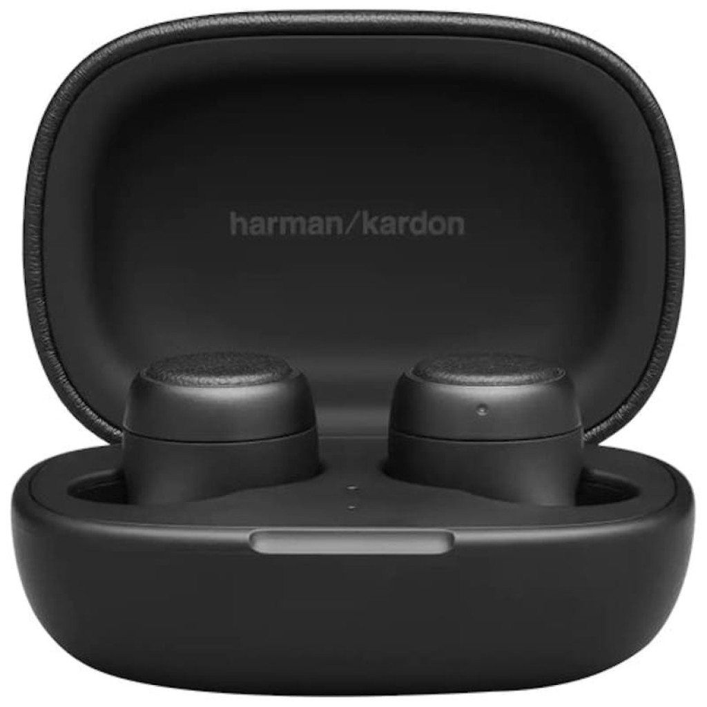 Harman Kardon FLY TWS auriculares Bluetooth em preto com estojo de carregamento magnético, earbuds intra-auriculares com ponteiras de silicone e LED indicador - Item7
