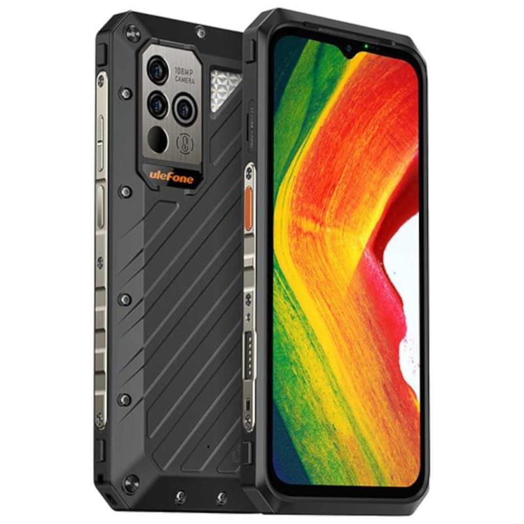 Ulefone Power Armor 18 noir robuste, écran large bord à bord, triple caméra 108 MP avec flash, coque antichoc texturée, 12 Go RAM et 256 Go stockage - Ítem3