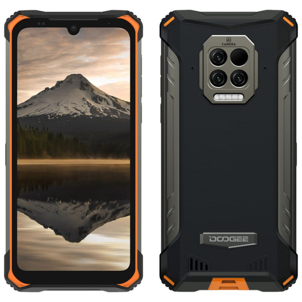 Doogee S86 Pro 8 GB/128 GB em laranja, telemóvel robusto com moldura reforçada, ecrã amplo com notch em gota e margens espessas, sem selo - Item3