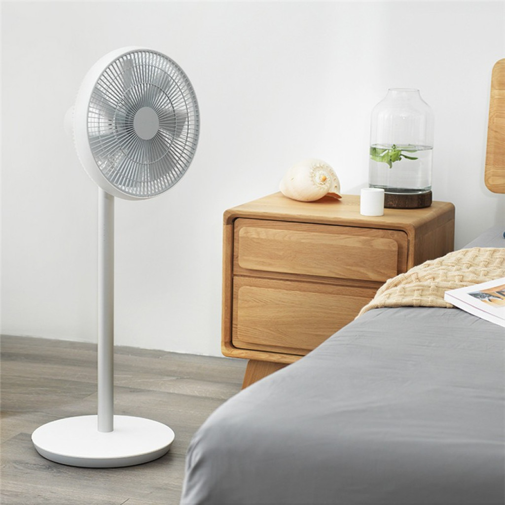 Ventilateur sur pied blanc Xiaomi Smartmi Pedestal Fan 2S Déscellé avec grille circulaire, 7 pales, pied mince et base rectangulaire stable - Ítem2
