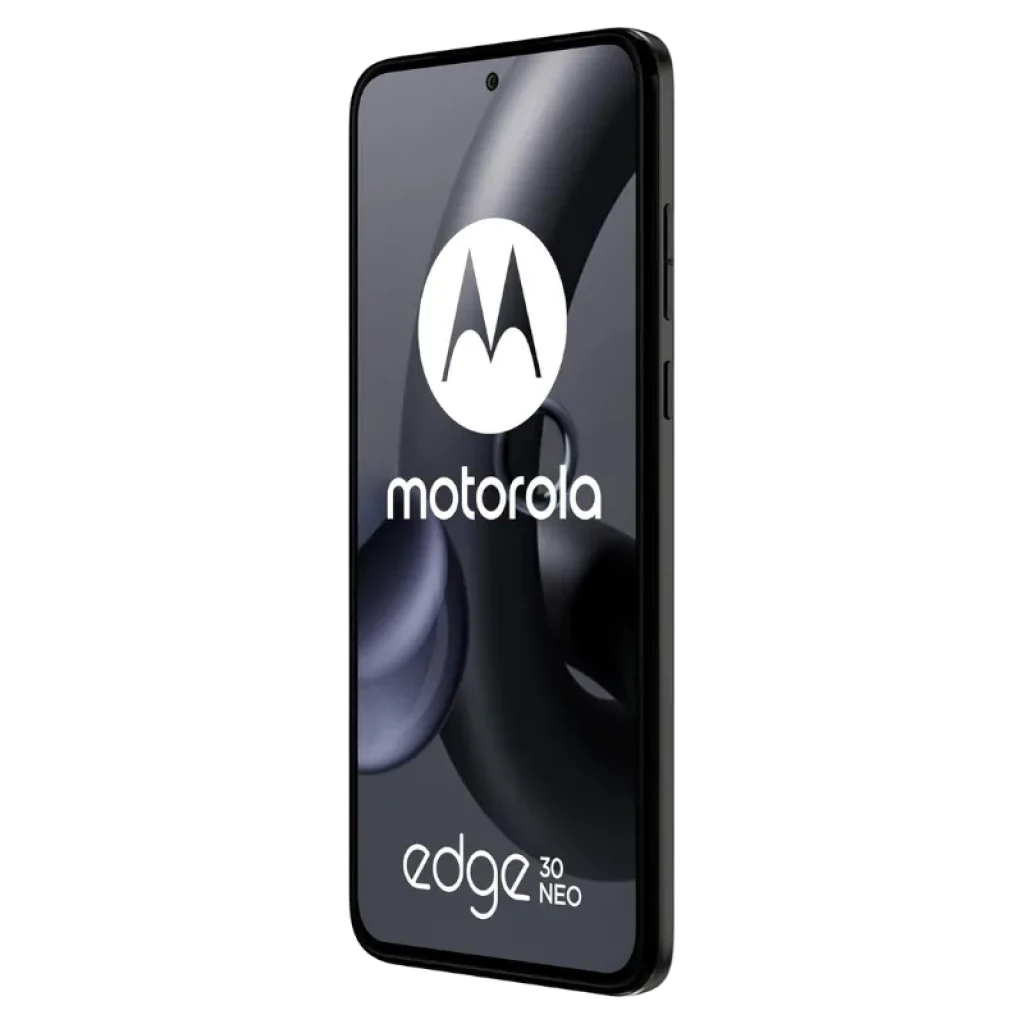 Motorola Edge 30 Neo 8 GB/128 GB Preto sem selo, tela OLED com furo central, traseira fosca, módulo retangular com dupla câmera e bordas finas - Item2