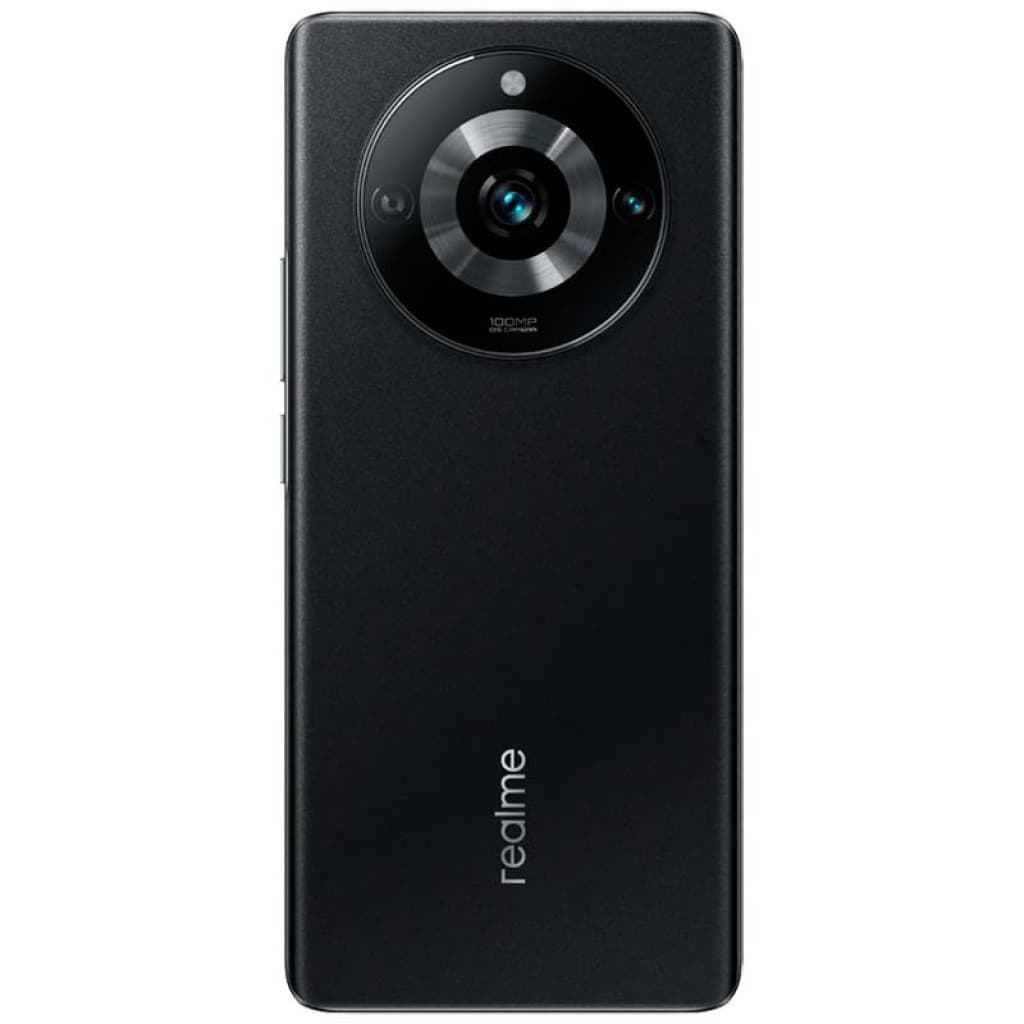 Realme 11 Pro 5G 8 GB 256 GB Preto sem selo, traseira fosca com módulo de câmera circular grande e lente central destacada com anel metálico