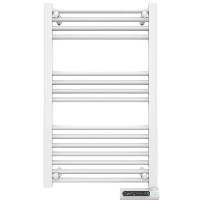 Cecotec ReadyWarm 9100 Blanco - Toallero eléctrico blanco con barras horizontales múltiples y panel de control digital inferior con display y botones - Ítem