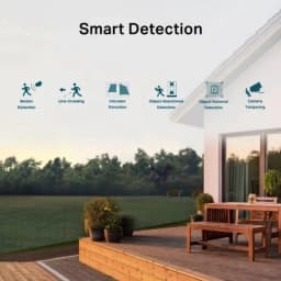 Cámara de Seguridad IP TP-Link VIGI C340-W WiFi 4MP blanca para techo o pared, exterior, visión nítida, detección inteligente de movimiento e intrusión