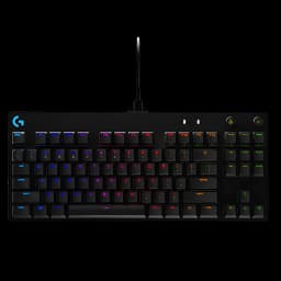 Teclado para jogos Logitech G Pro RGB USB Preto com iluminação RGB por tecla, layout compacto TKL, teclas mecânicas e cabo USB centralizado
