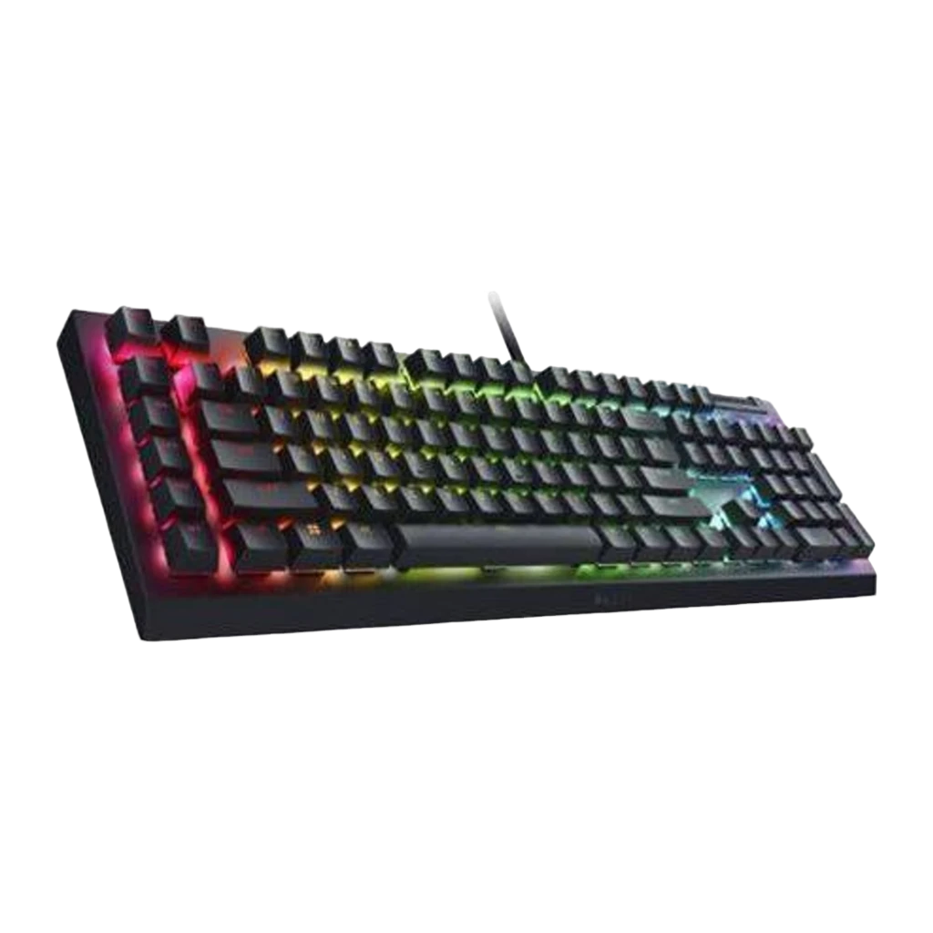 Teclado mecânico gamer com iluminação RGB por tecla, chassi preto, roda de volume, teclas dedicadas e cabo USB trançado de 2 m com switch Yellow - Item3