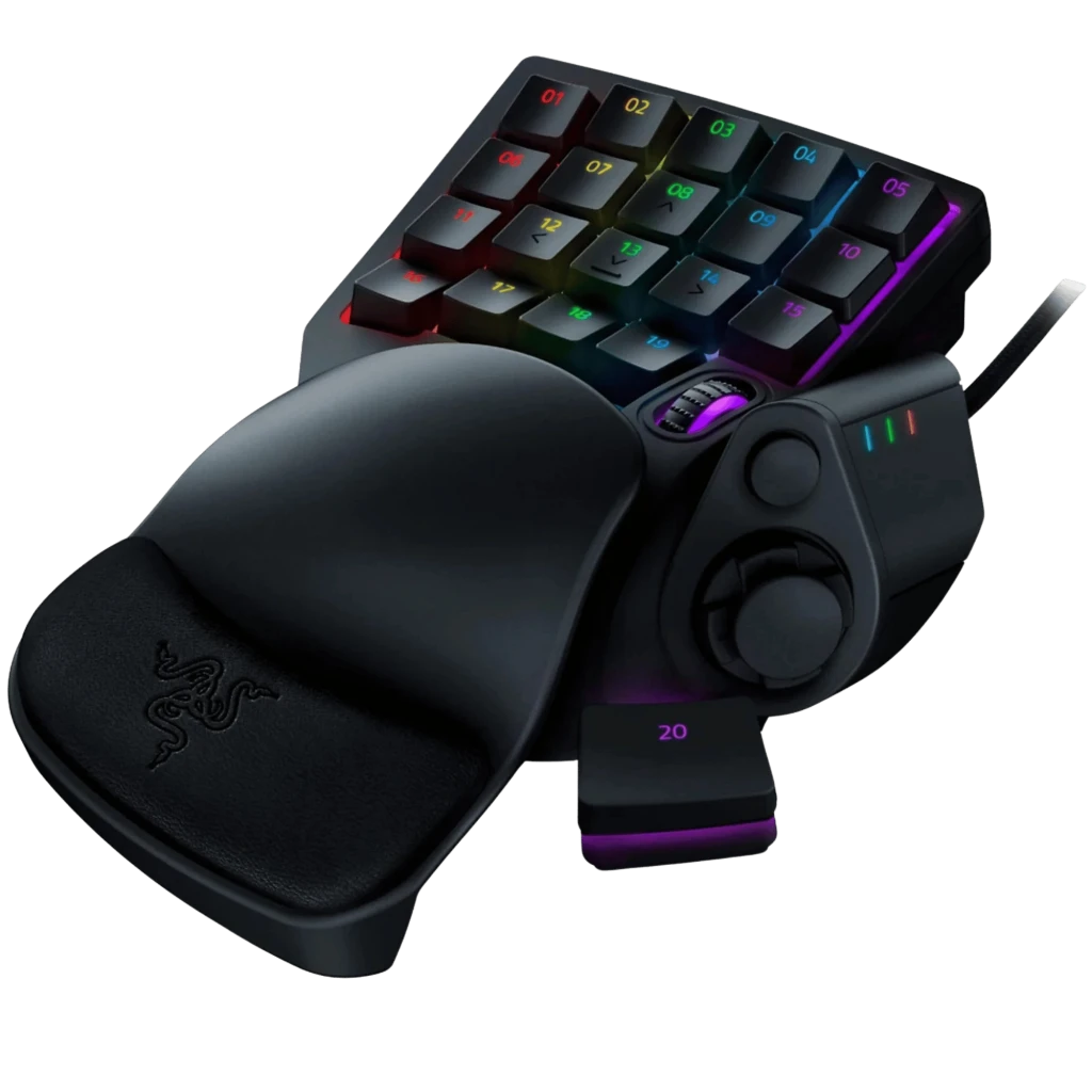 Teclado para jogos Razer Tartarus Pro RGB USB Preto com 20 teclas iluminadas, roda de rolagem, joystick lateral e apoio ergonômico para pulso - Item2