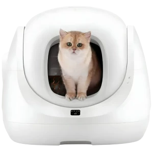CATLINK Baymax Lite Branco - Caixa de areia para gatos inteligente e autolimpante