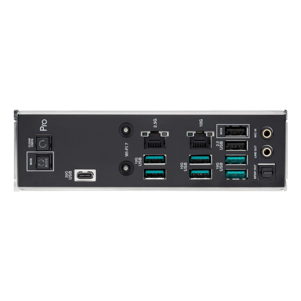 Carte mère ASUS Pro WS TRX50-SAGE WIFI noire, grand socket sTR5, 8 emplacements DDR5 ECC R-DIMM, radiateurs massifs, antenne WiFi et boîte incluses - Ítem4
