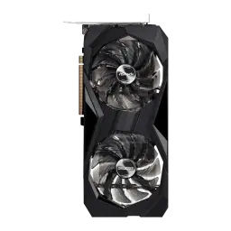 Carte graphique ASRock Challenger Radeon RX 7600, double ventilateur axial, carénage noir angulaire, 8 Go GDDR6, connecteur PCIe doré visible