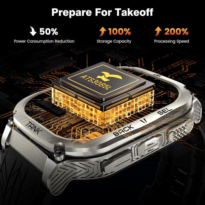 Kospet Tank M3 Argent - Montre connectée - Ítem4