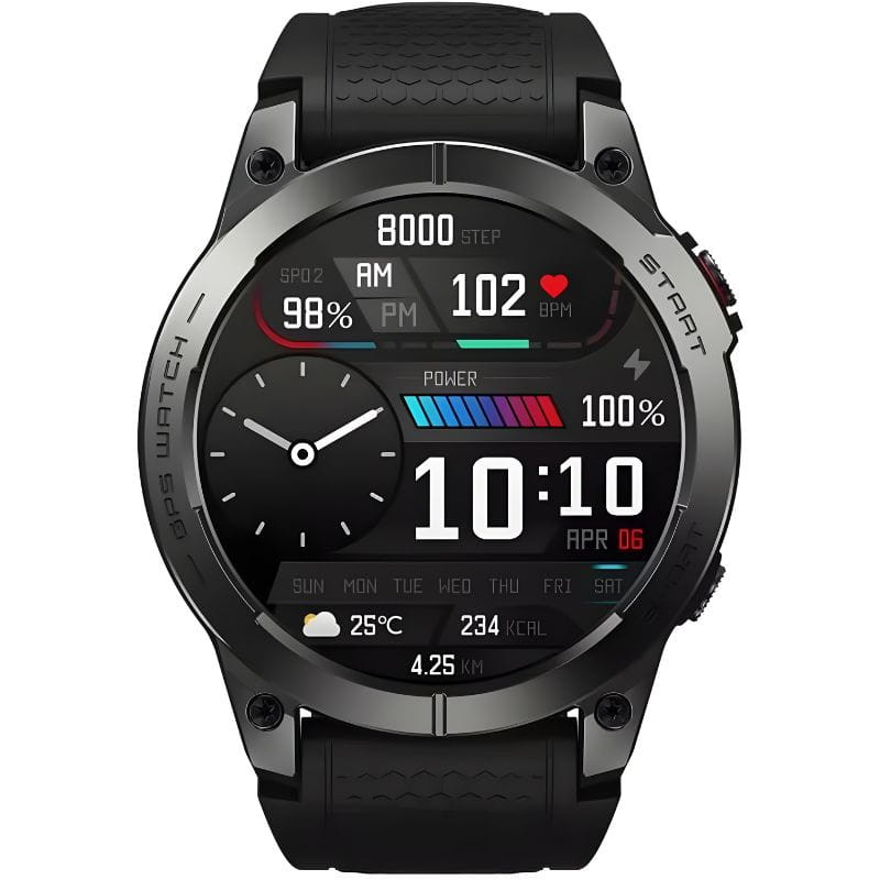 Zeblaze Stratos 3 Pro Preto - Smartwatch com ecrã AMOLED HD - Item