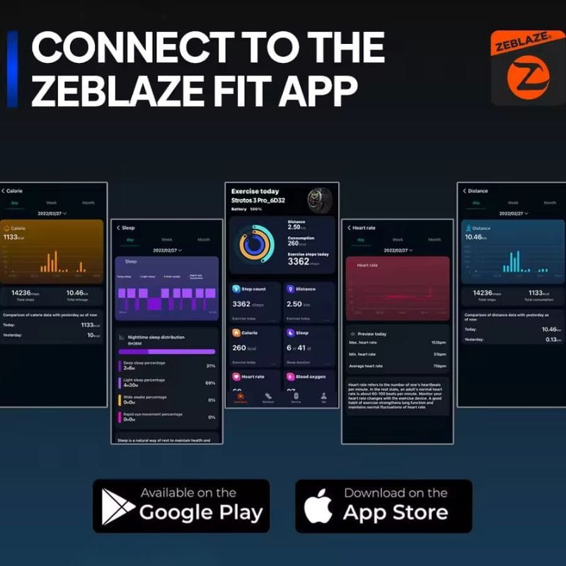 Zeblaze Stratos 3 Pro Azul - Smartwatch com ecrã AMOLED HD - Item3