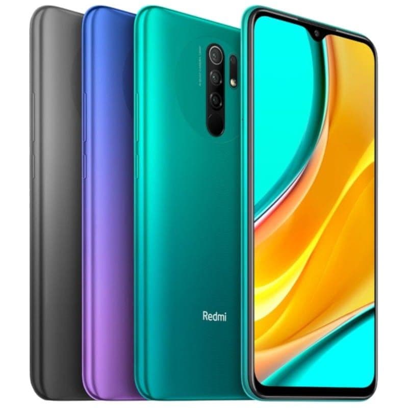 Xiaomi Redmi 9 4GB/64GB cinzento recondicionado oficial, com ecrã grande de bordas finas, câmara quádrupla traseira e design curvo elegante em tons