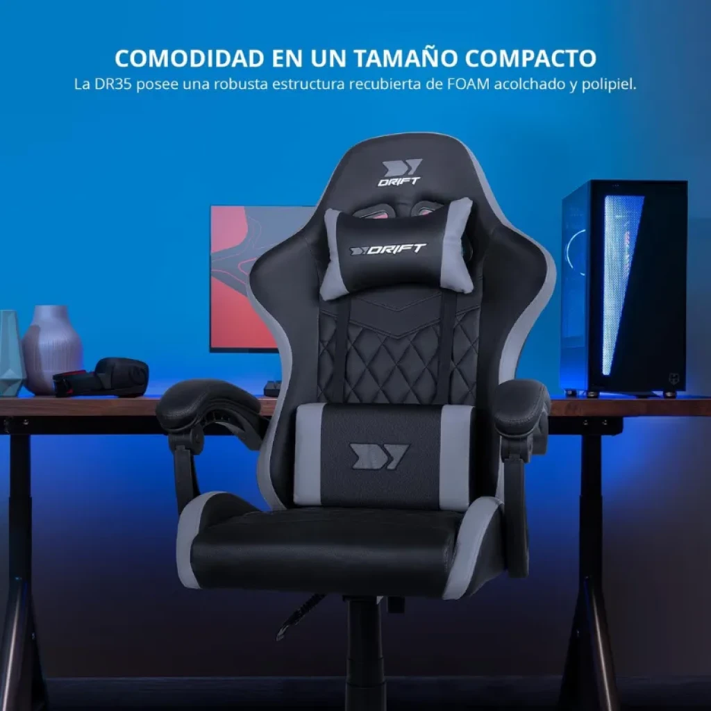 DRIFT DR35 Noir, Grey - Chaise de jeu - Ítem5