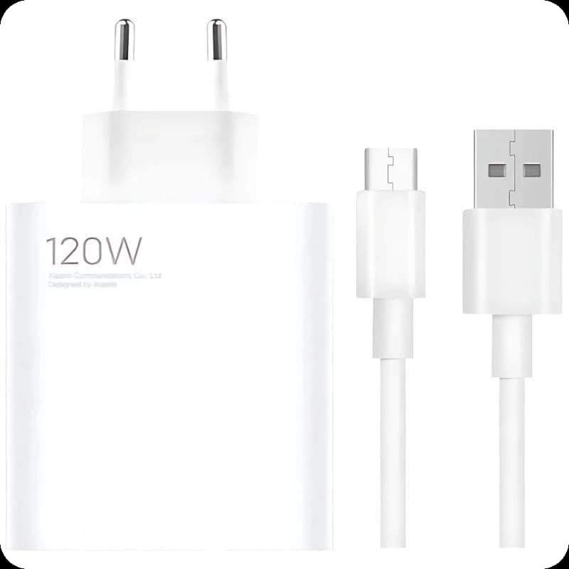 Xiaomi 120W HyperCharge Combo USB Type-A Branco - Carregador para smartphone