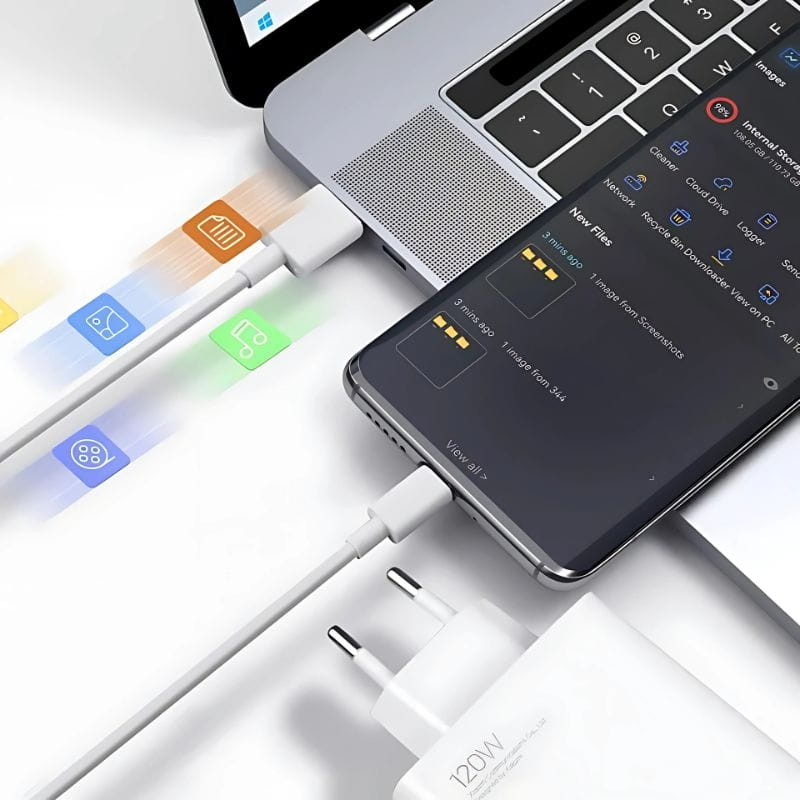 Xiaomi 120W HyperCharge Combo USB Tipo-A Blanco - Cargador de smartphone - Ítem1